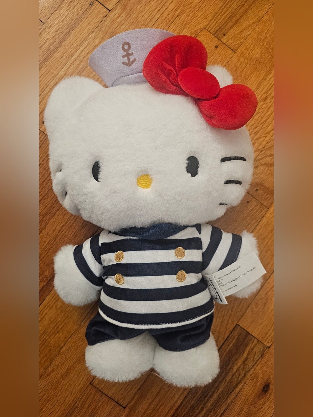 Hello Kitty Plush Sailor Doll - White, Red & Navy